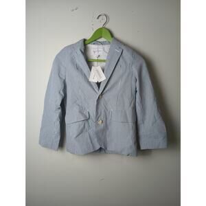 Gymboree Special Occasions Boy's Blazer 8 NWT Seersucker Suit Jacket Striped